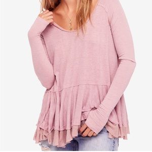 Free people tangerine thumbhole long sleeve